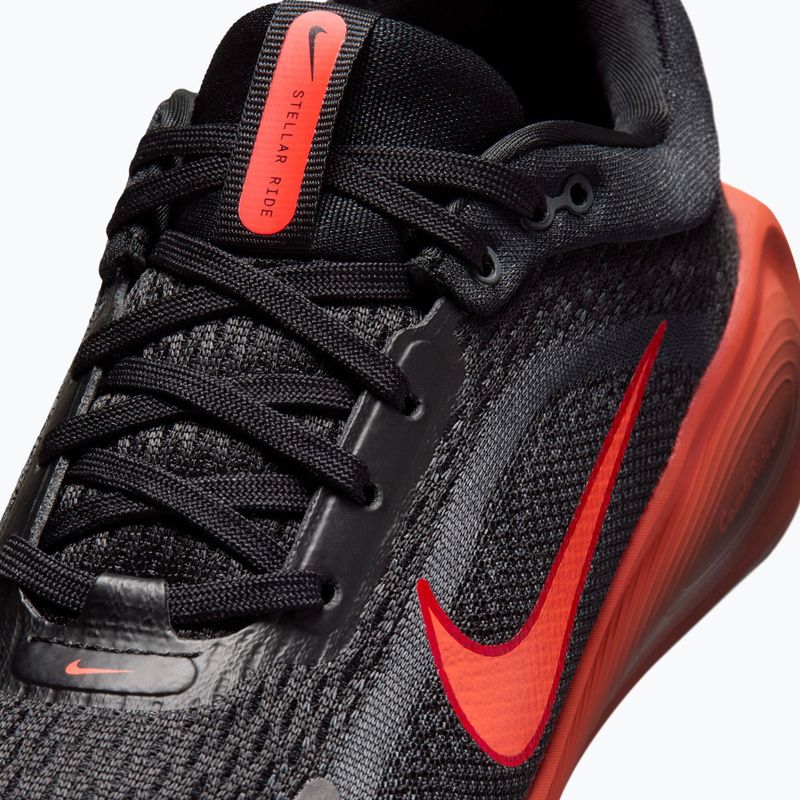Nike Stellar Ride futócipő fekete/hűvös szürke/egyetemi piros/piros orbit 12