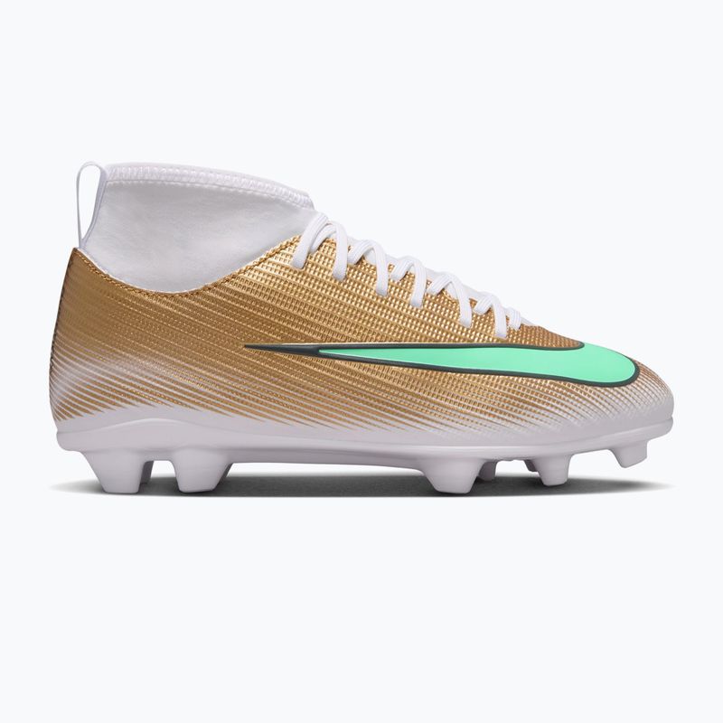 Gyermek focicipők Nike Jr. Mercurial Superfly 11 Club "Kylian Mbappé" metallic gold/green glow