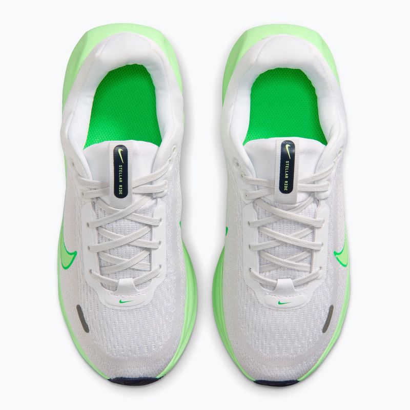 Gyerek futócipők Nike Stellar Ride white/photon dust/illusion green 4