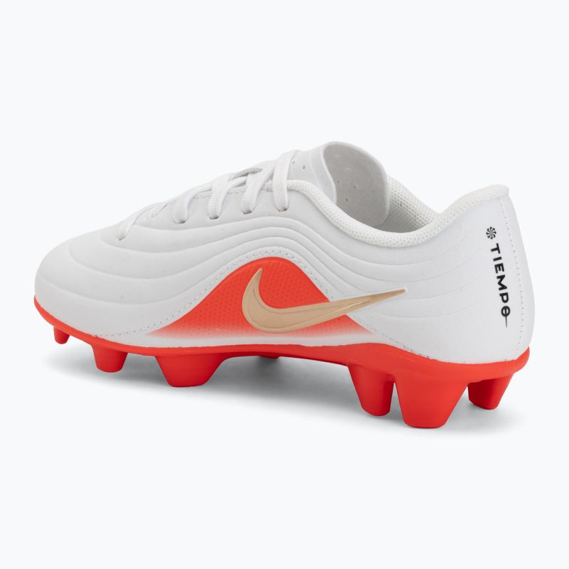Gyermek focicipők Nike Jr. Tiempo Maestro Club White/Bright Crimson/Blur 3