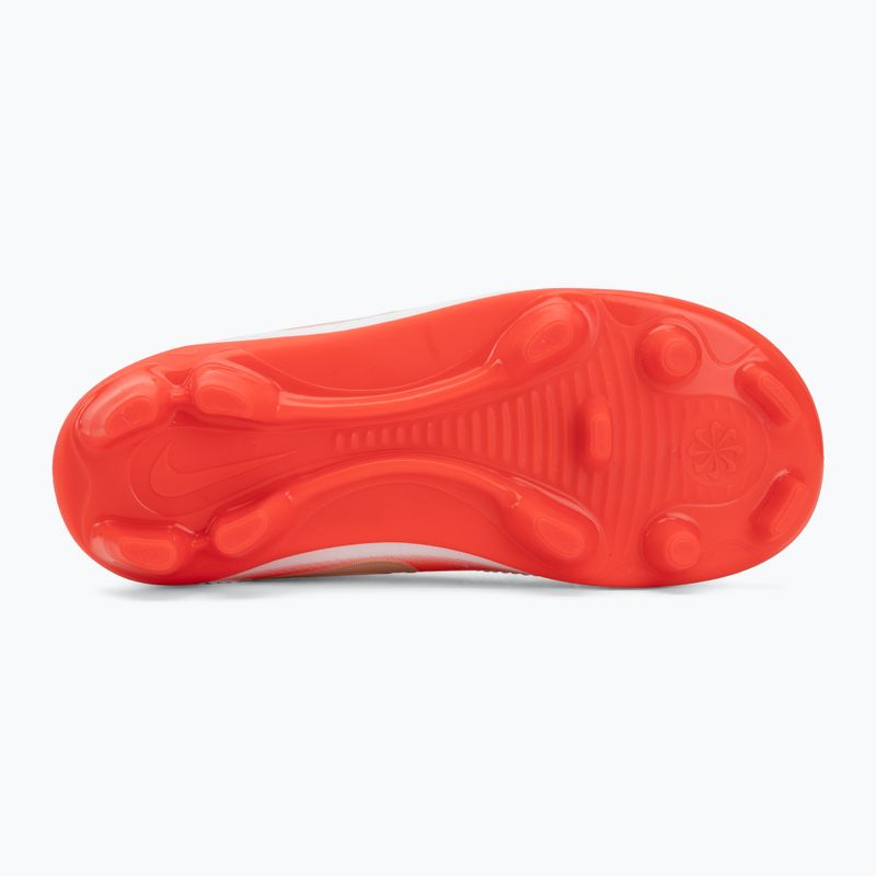 Gyermek focicipők Nike Jr. Tiempo Maestro Club White/Bright Crimson/Blur 4