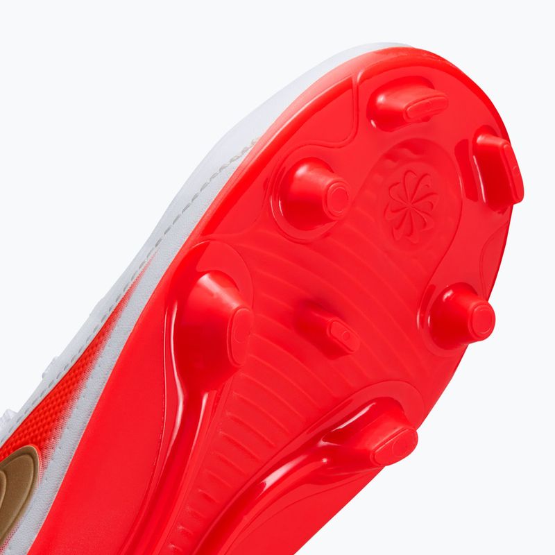 Gyermek focicipők Nike Jr. Tiempo Maestro Club White/Bright Crimson/Blur 4