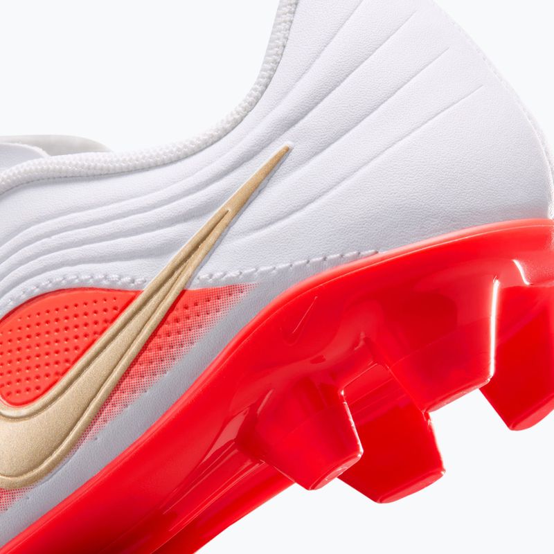 Gyermek focicipők Nike Jr. Tiempo Maestro Club White/Bright Crimson/Blur 6