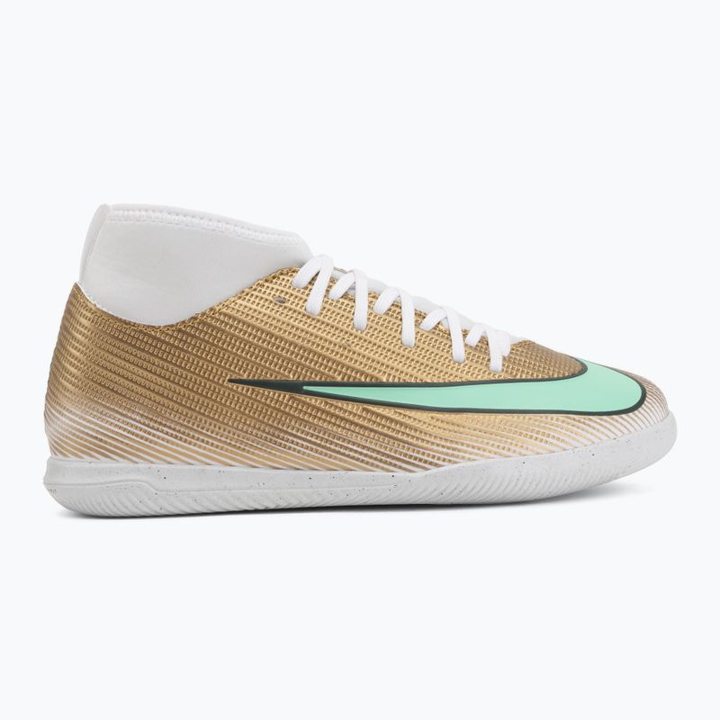 Gyermek focicipők Nike Jr. Mercurial Superfly 11 Club "Kylian Mbappé" metallic gold/green glow 2