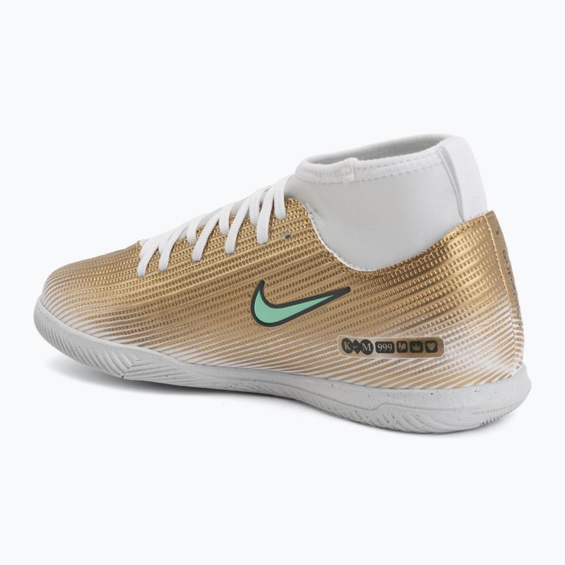 Gyermek focicipők Nike Jr. Mercurial Superfly 11 Club "Kylian Mbappé" metallic gold/green glow 3