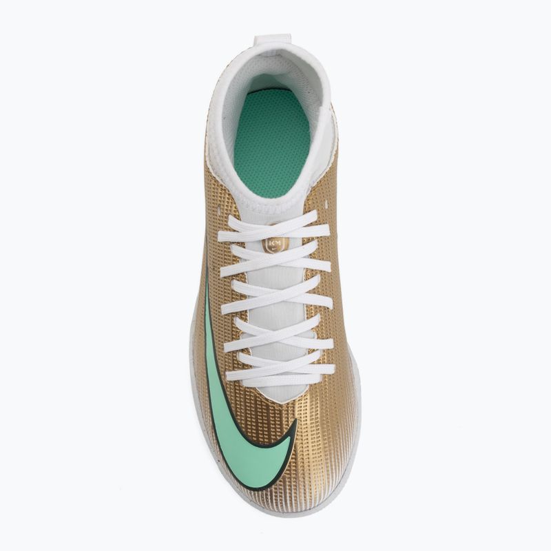 Gyermek focicipők Nike Jr. Mercurial Superfly 11 Club "Kylian Mbappé" metallic gold/green glow 5