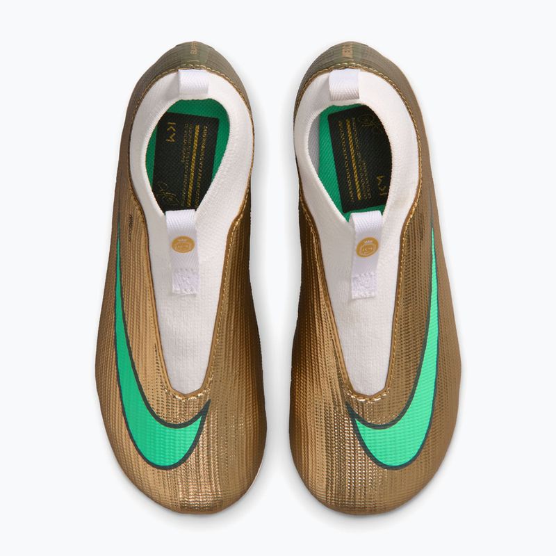 Gyermek focicipők Nike Jr. Mercurial Superfly 11 Academy "Kylian Mbappé" metallic gold/green glow 4