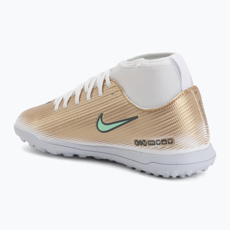 Gyermek focicipők Nike Jr. Mercurial Superfly 11 Club "Kylian Mbappé" metallic gold/green glow 3