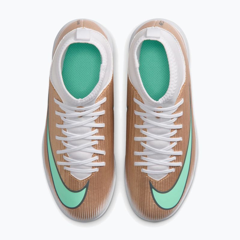 Gyermek focicipők Nike Jr. Mercurial Superfly 11 Club "Kylian Mbappé" metallic gold/green glow 4