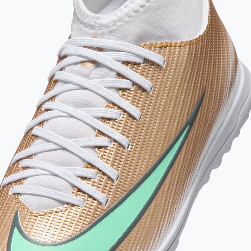 Gyermek focicipők Nike Jr. Mercurial Superfly 11 Club "Kylian Mbappé" metallic gold/green glow 5