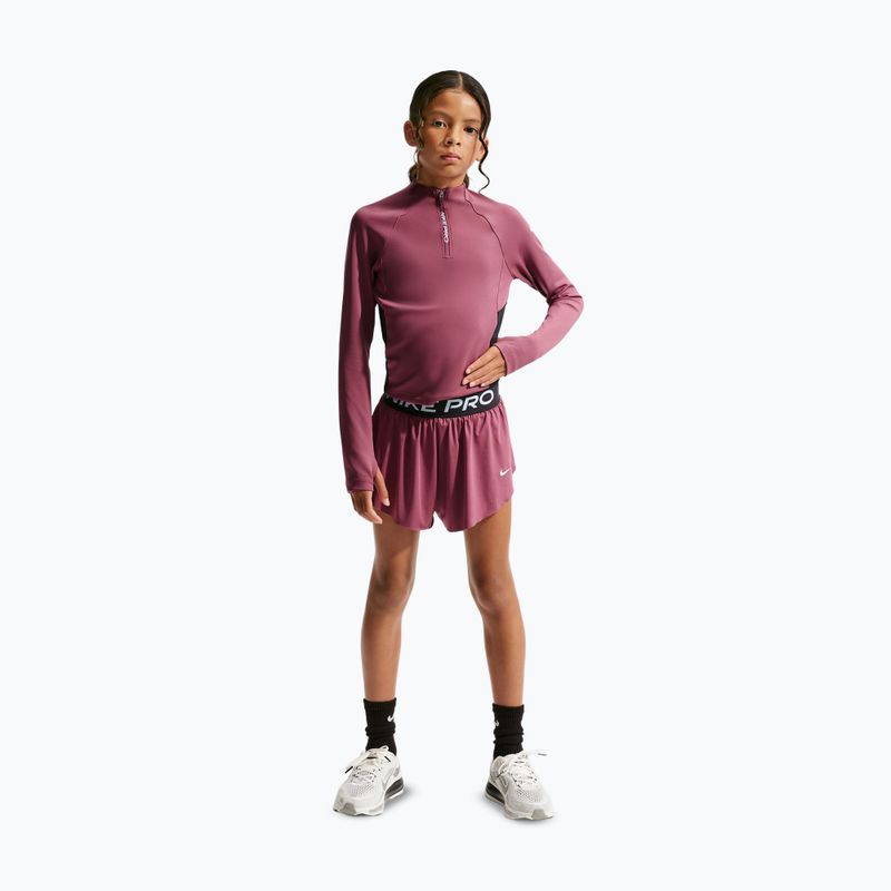 Gyerek rövidnadrág Nike Pro pink smoke/black/white 2