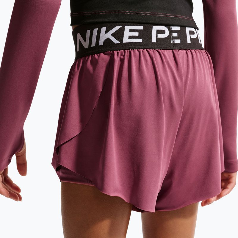Gyerek rövidnadrág Nike Pro pink smoke/black/white 5