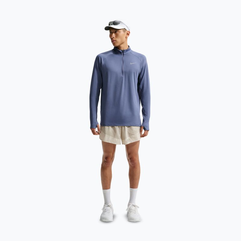 Férfi futópulóver Nike Stride 1/4 Zip Dri-Fit diffused blue 2
