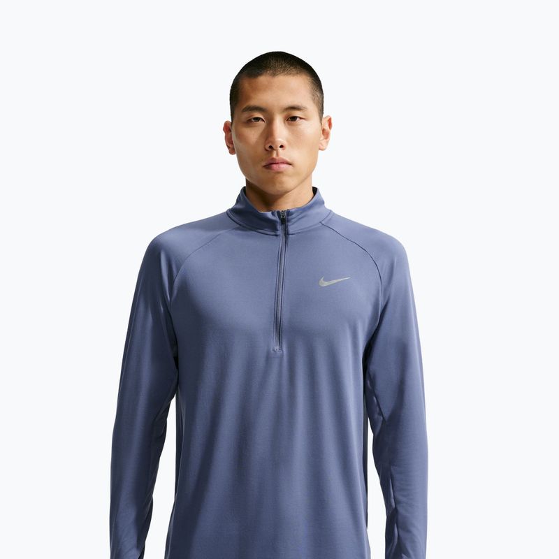 Férfi futópulóver Nike Stride 1/4 Zip Dri-Fit diffused blue 4