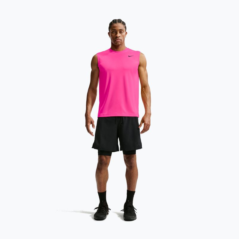 Férfi edző póló Nike Dri-FIT Sleeveless Training Top hyper pink/black 7