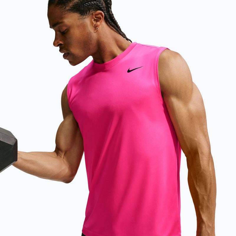 Férfi edző póló Nike Dri-FIT Sleeveless Training Top hyper pink/black 5