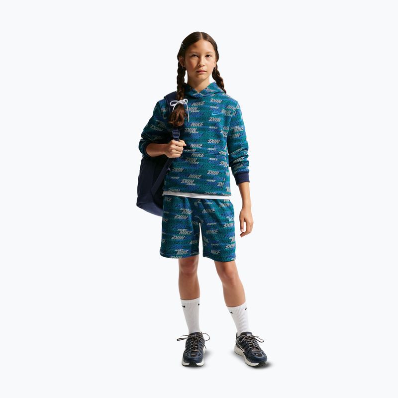 Gyerekpulóver Nike Sportswear Club Fleece bright spruce/midnight navy/game royal 2