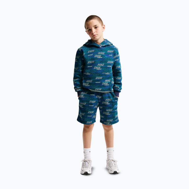 Gyerekpulóver Nike Sportswear Club Fleece bright spruce/midnight navy/game royal 3