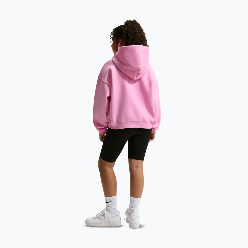 Gyerekpulóver Nike Sportswear Studio Fleece pink rise/white 3