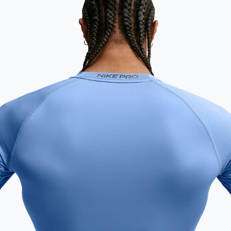 Férfi edző hosszú ujjú póló Nike Pro indigo storm/black 4