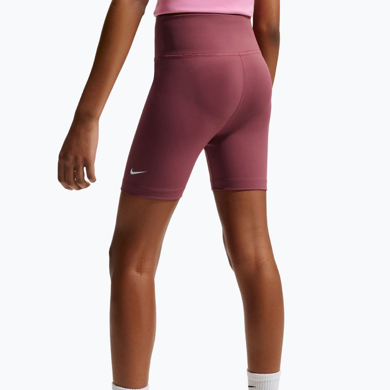 Gyerek rövidnadrág Nike One pink smoke/white 5
