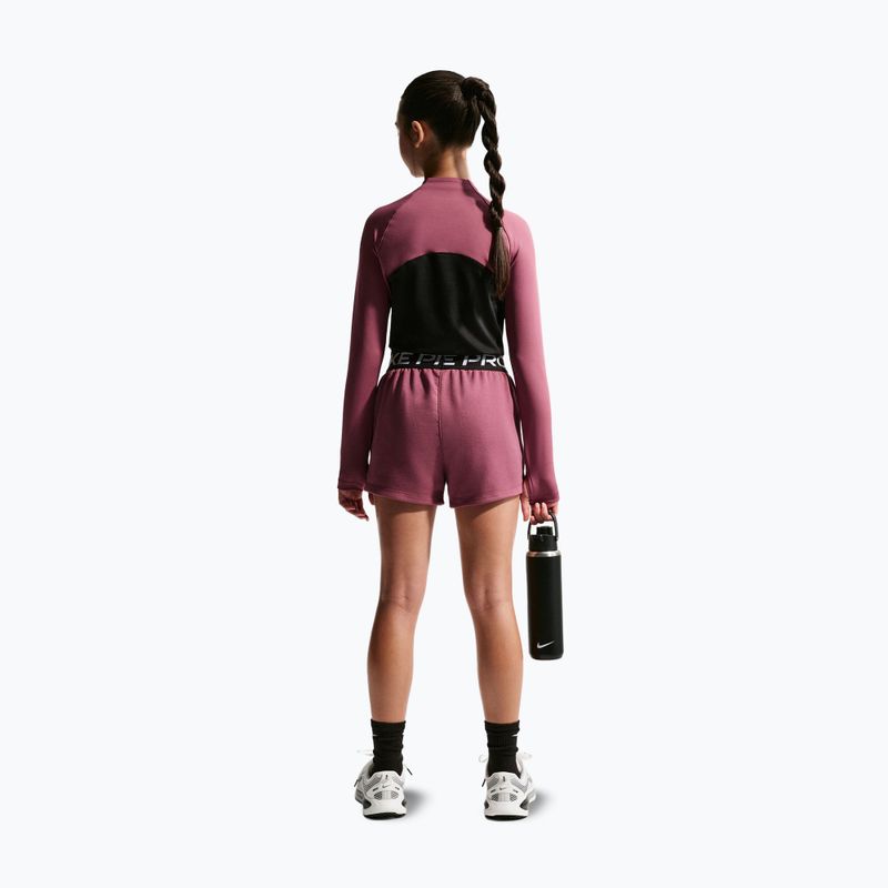 Gyerek rövidnadrág Nike Pro Fleece pink smoke/pink smoke/black/white 3