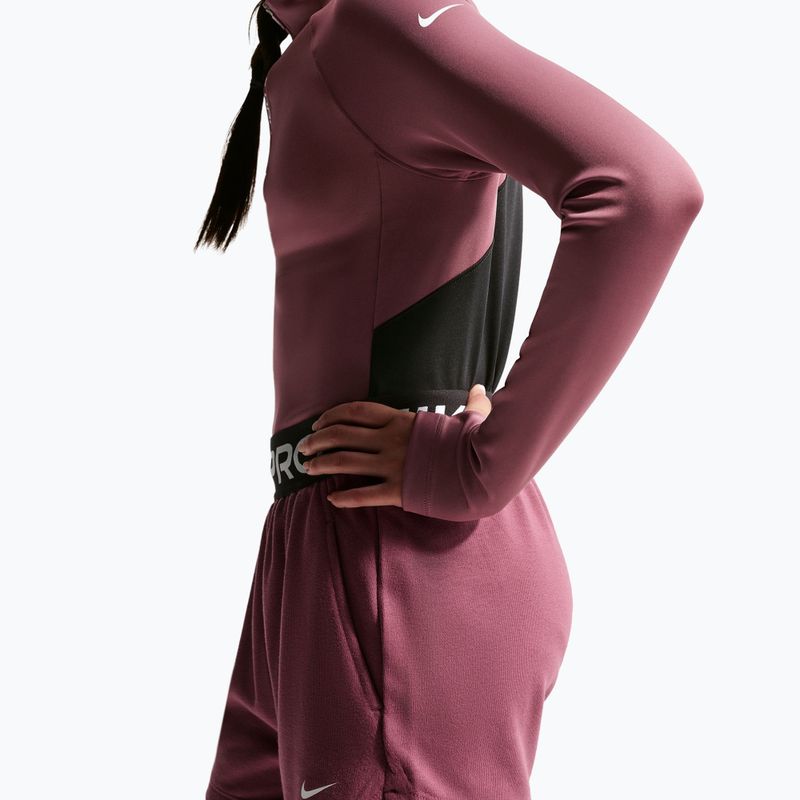 Gyerek rövidnadrág Nike Pro Fleece pink smoke/pink smoke/black/white 5