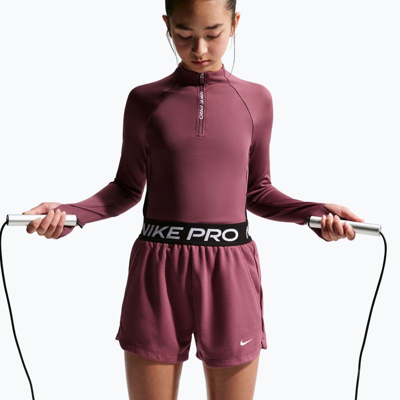 Gyerek rövidnadrág Nike Pro Fleece pink smoke/pink smoke/black/white 6
