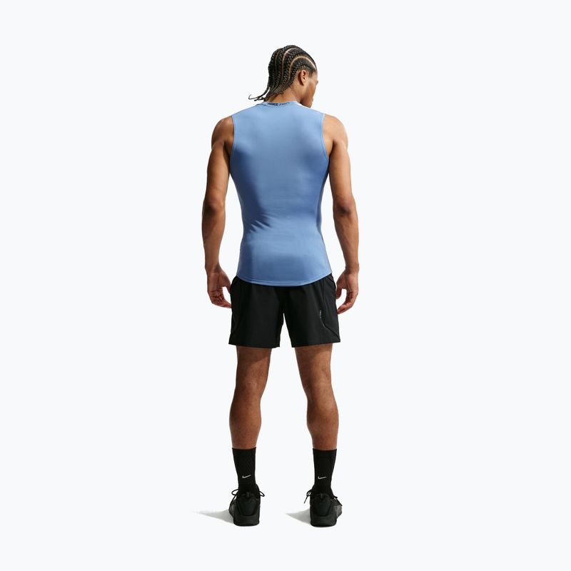 Férfi edző póló Nike Pro indigo storm/black 2