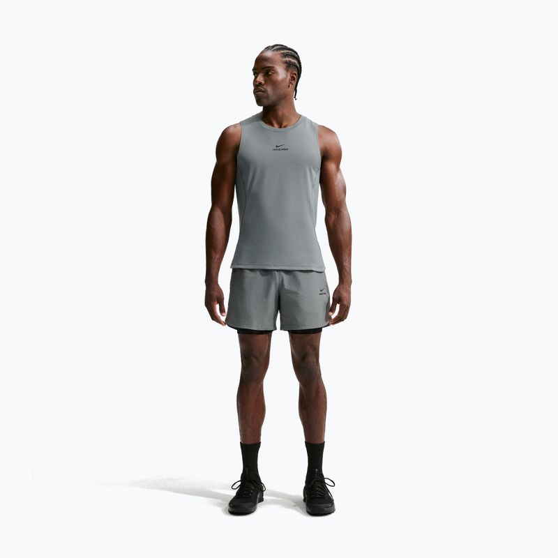 Férfi edző póló Nike Pro smoke grey/black 7