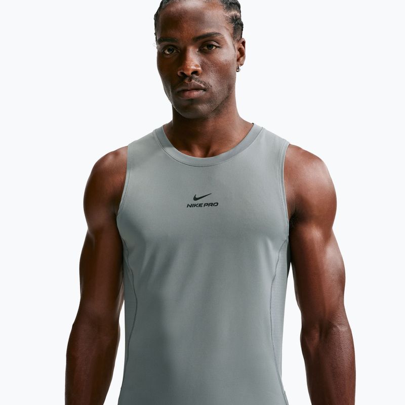 Férfi edző póló Nike Pro smoke grey/black 3