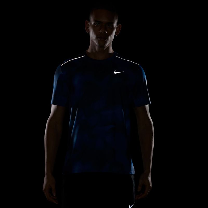 Férfi futó póló Nike Miler midnight navy 4
