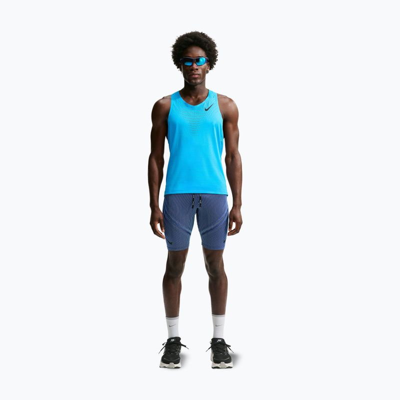 Férfi futó póló Nike AeroSwift light current blue/black 2