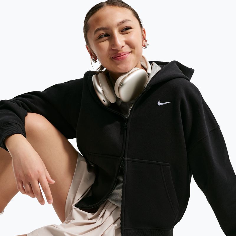 Gyerekpulóver Nike Sportswear Studio Fleece black/white 4