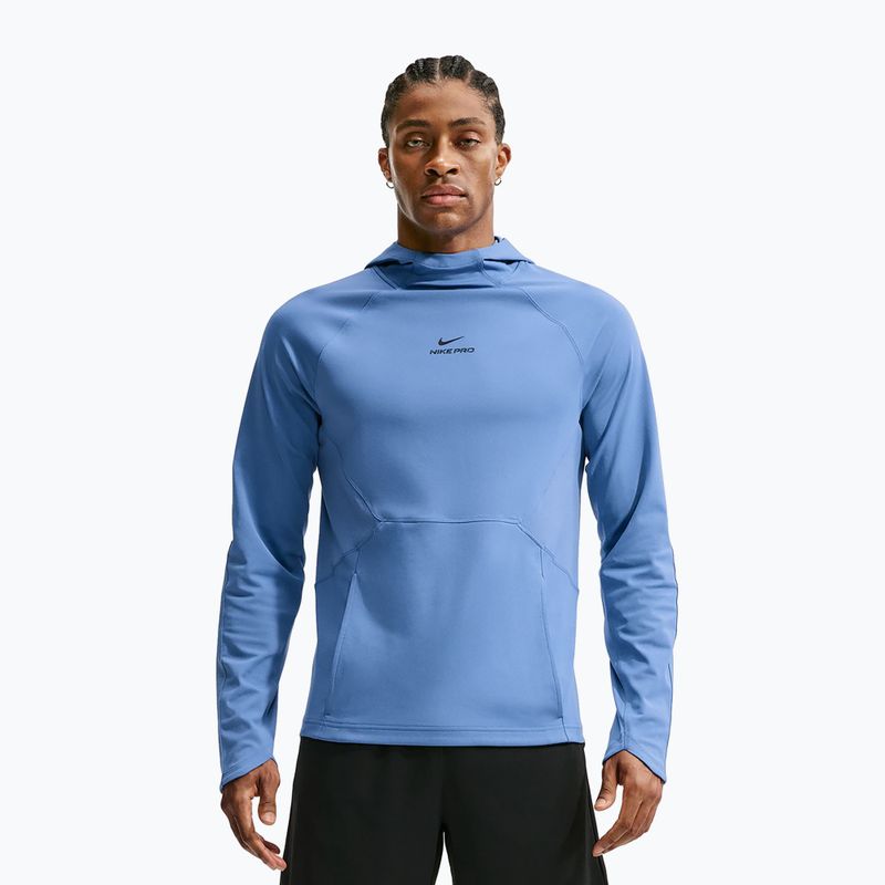 Férfi edzőpulóver Nike Pro Indigo Storm/Black