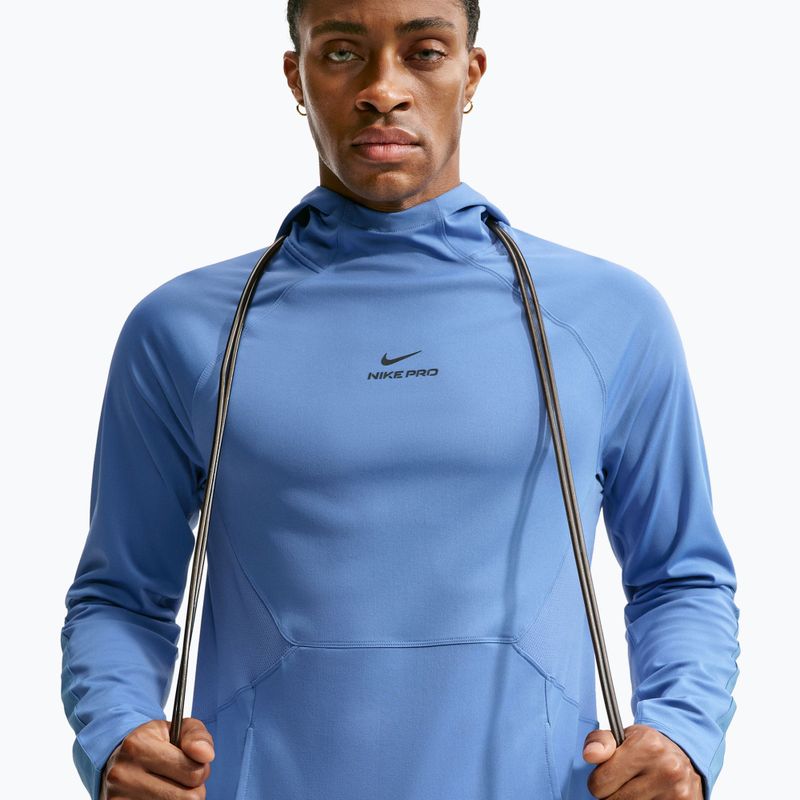 Férfi edzőpulóver Nike Pro Indigo Storm/Black 4