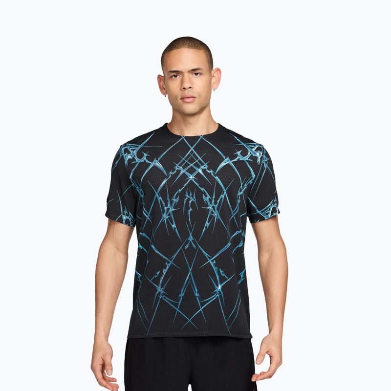 Férfi futó póló Nike AeroSwift black/white