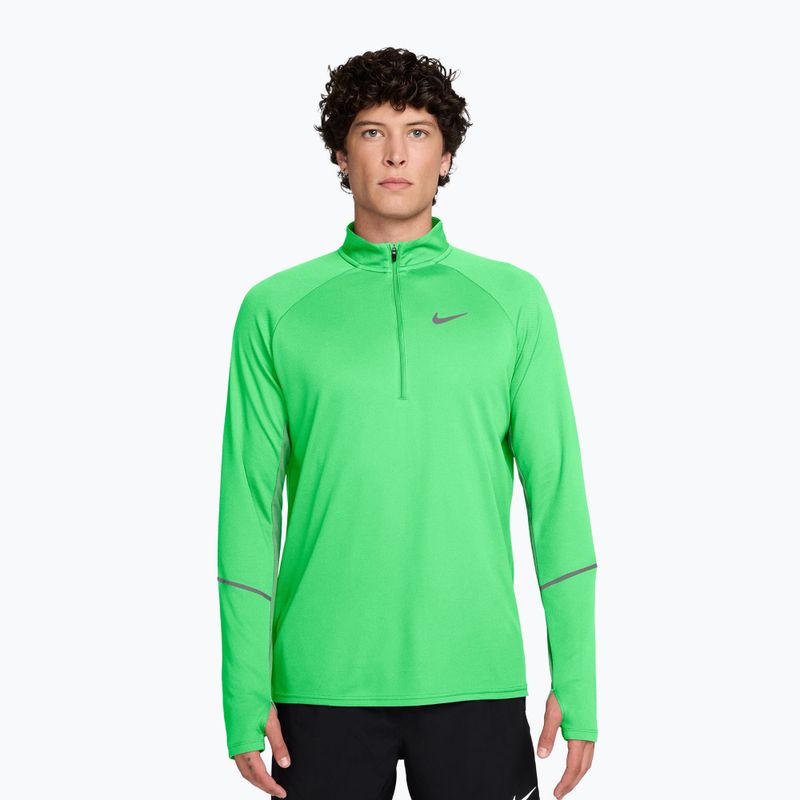Férfi futópulóver Nike Miler Dri-Fit UV 1/2 Zip illusion green