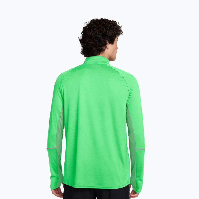 Férfi futópulóver Nike Miler Dri-Fit UV 1/2 Zip illusion green 2