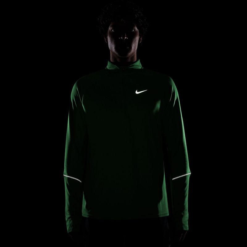 Férfi futópulóver Nike Miler Dri-Fit UV 1/2 Zip illusion green 4