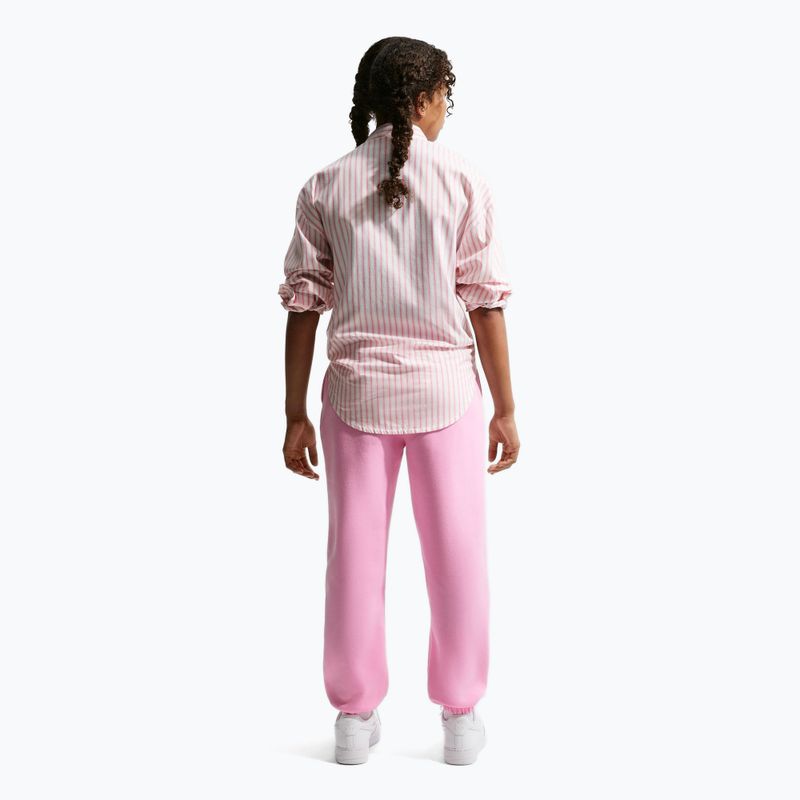 Gyerek nadrág Nike Sportswear Studio Fleece pink rise/white 3