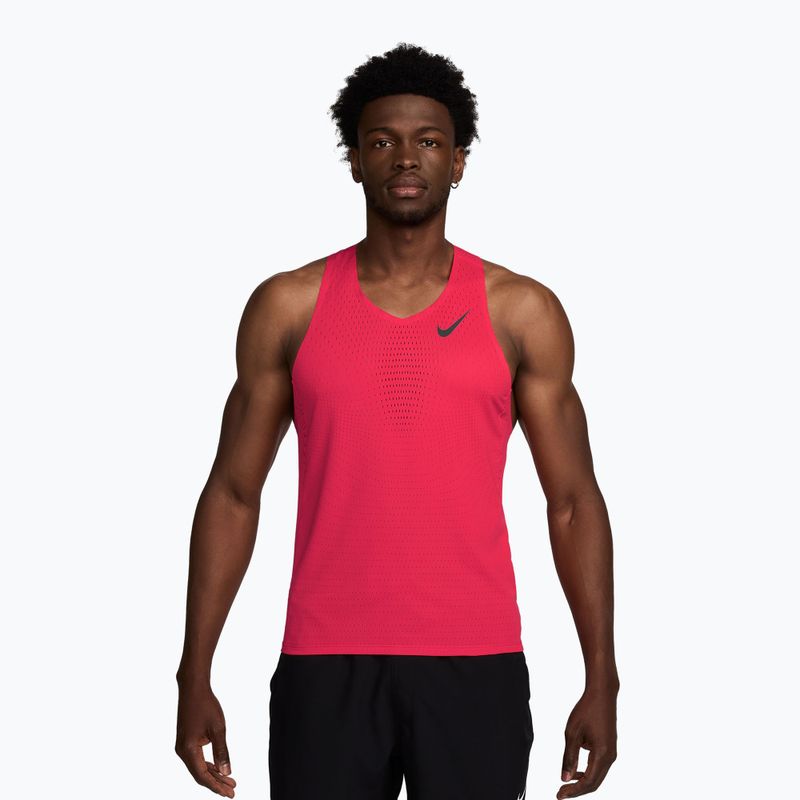 Férfi futó póló Nike AeroSwift fusion red/black