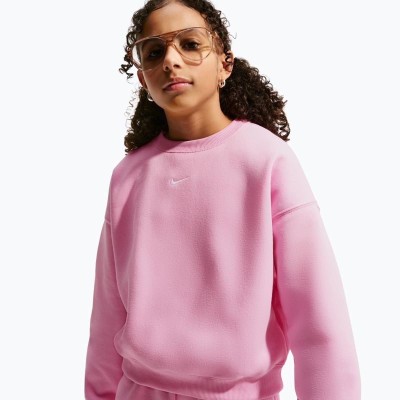 Gyerekpulóver Nike Sportswear Studio pink rise/white 4