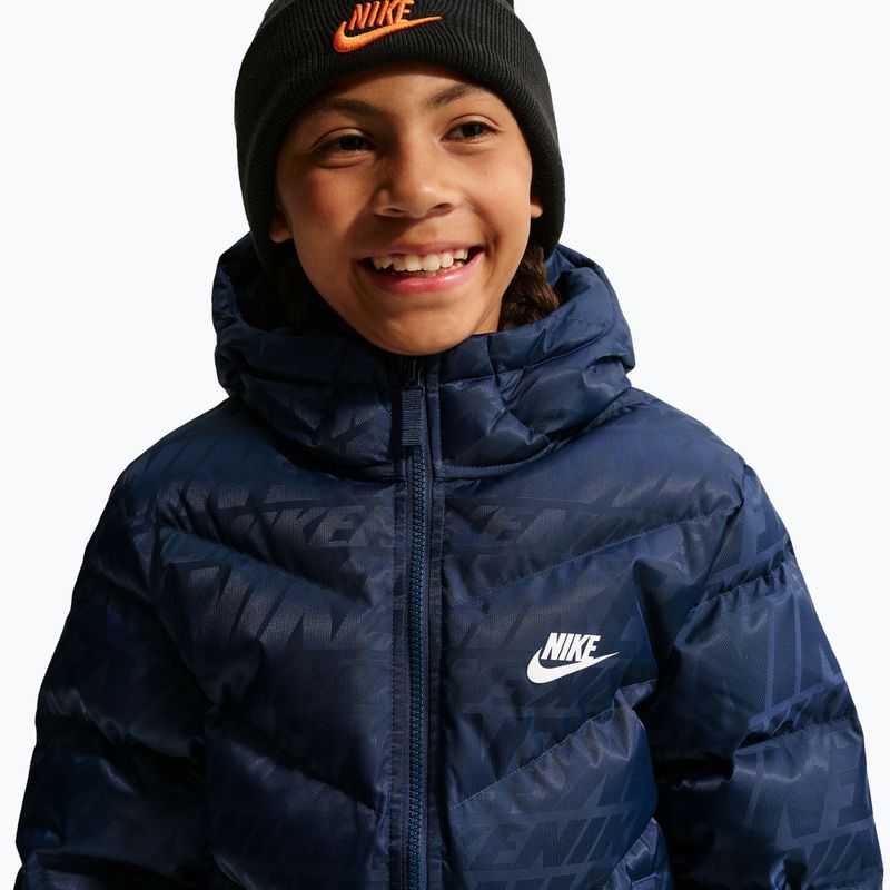 Gyerek bélelt kabát Nike Sportswear "All Day Play" midnight navy/white 3