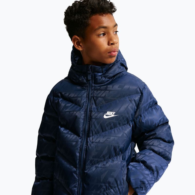Gyerek bélelt kabát Nike Sportswear "All Day Play" midnight navy/white 8