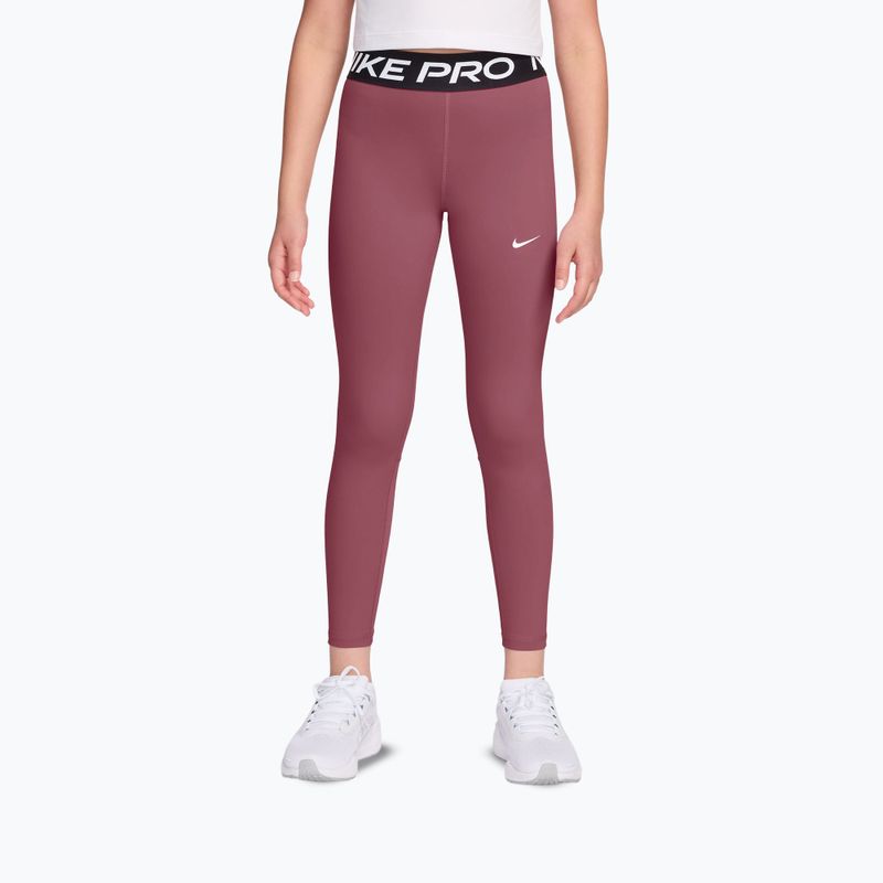 Gyerek leggingsek Nike Pro pink smoke/white