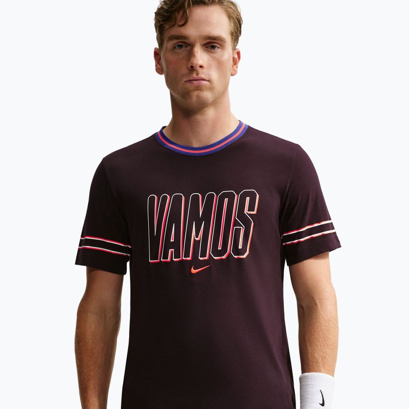 Férfi póló Nike Court Dri-FIT Cotton burgundy ash 4