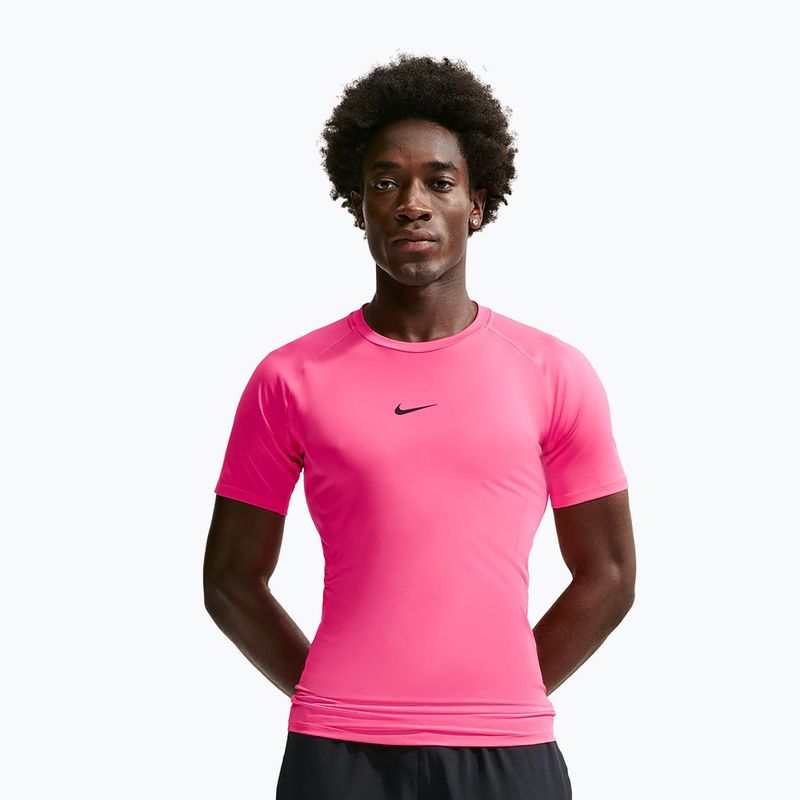 Férfi edző póló Nike Pro hyper pink/black