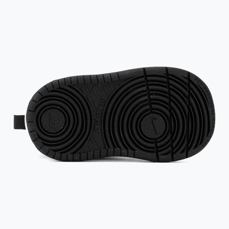 Gyermekcipő Nike Court Borough Low black/smoke grey/white/illusion green 4