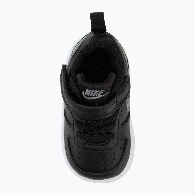 Gyermekcipő Nike Court Borough Low black/smoke grey/white/illusion green 5